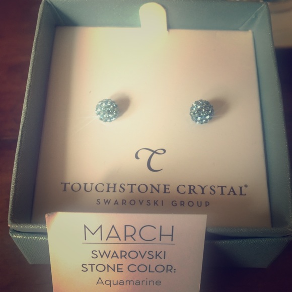 Jewelry - Touchstone by Swarovski aquamarine earrings